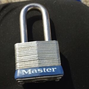 Masters Blue and Silver Security Padlock